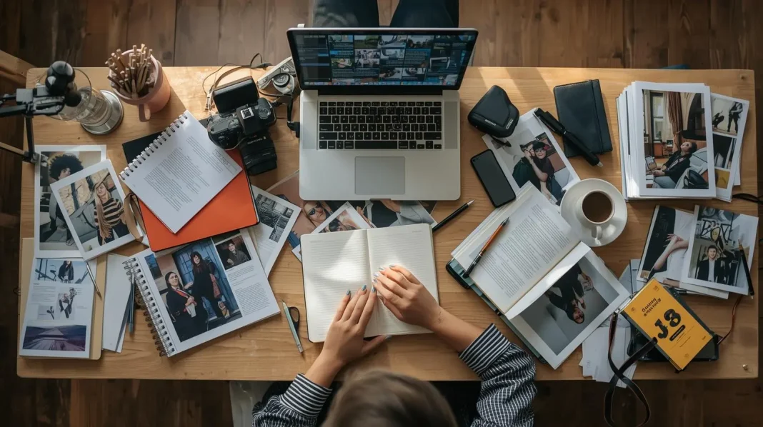 Photographer as micro publisher creating digital content